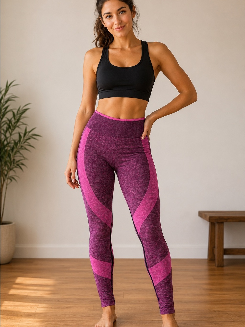 Victoria’s Secret PINK Seamless Leggings Size Medium NWOT